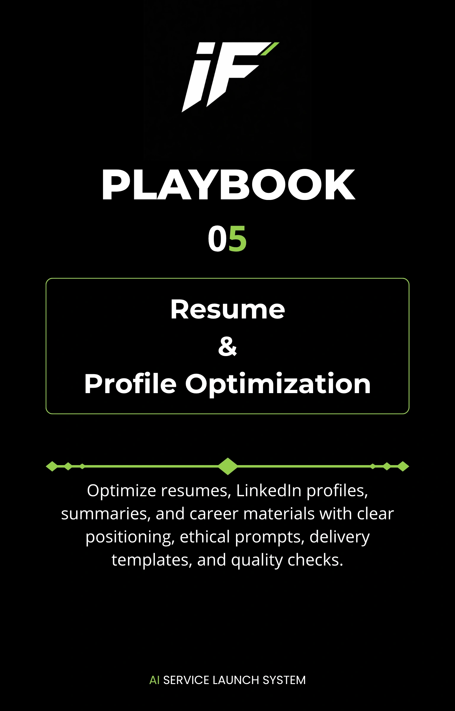 Resume & Profile Optimization playbook cover